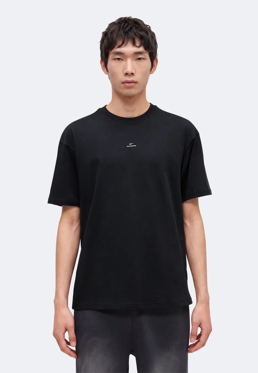 Стандартная спортивная футболка Nike Performance, Black/Pale Ivory