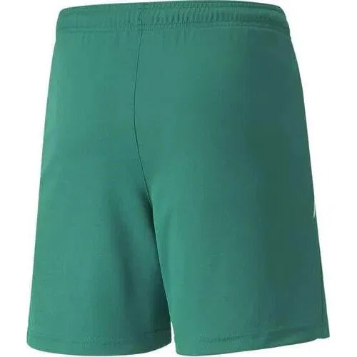 Детские шорты с принтом teamLIGA Shorts Jr Puma, Alpingrun Weiß — фото 3