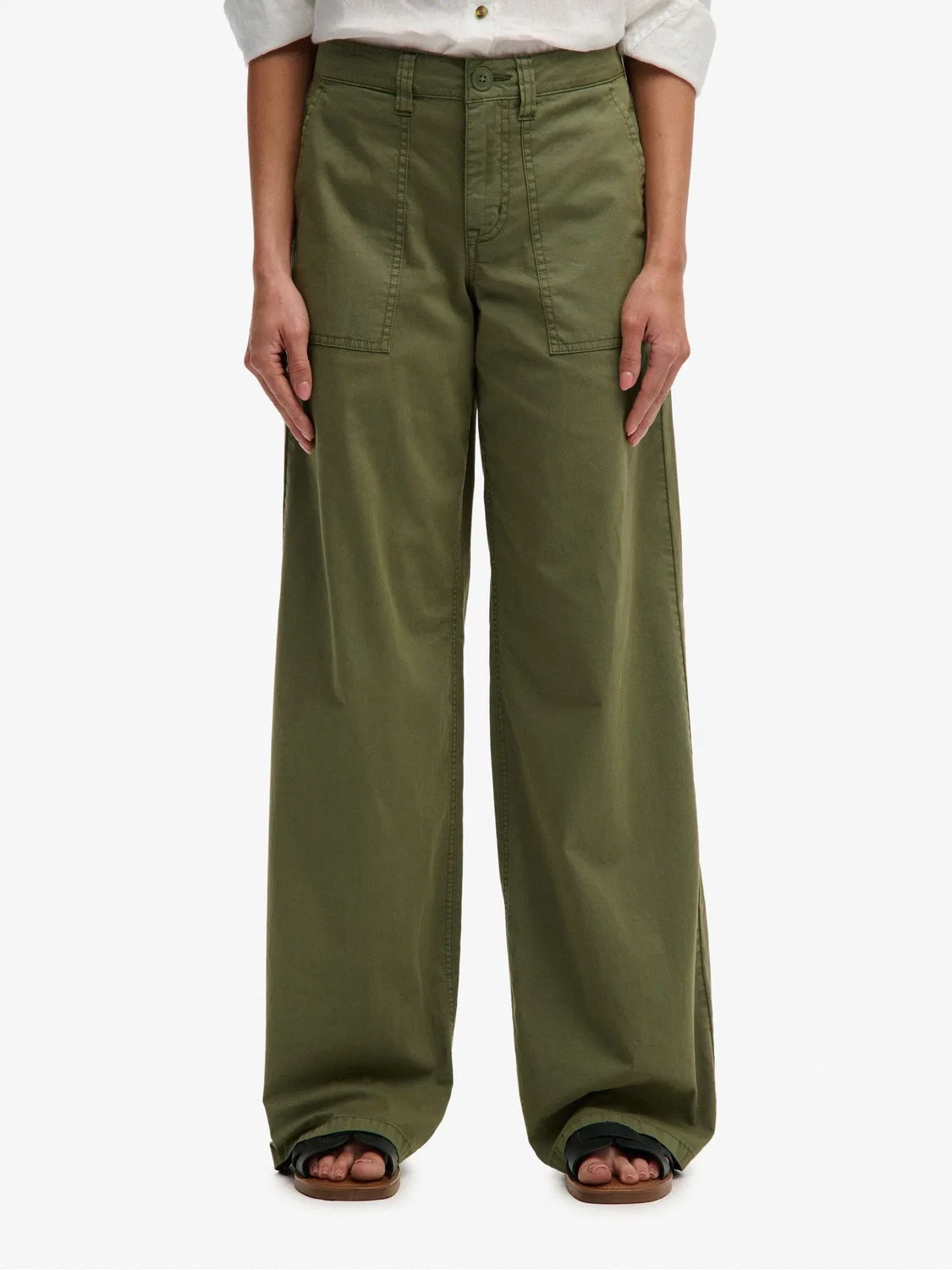 Брюки карго свободные SUPERDRY Baggy Cargo Joggers Superdry, зеленый