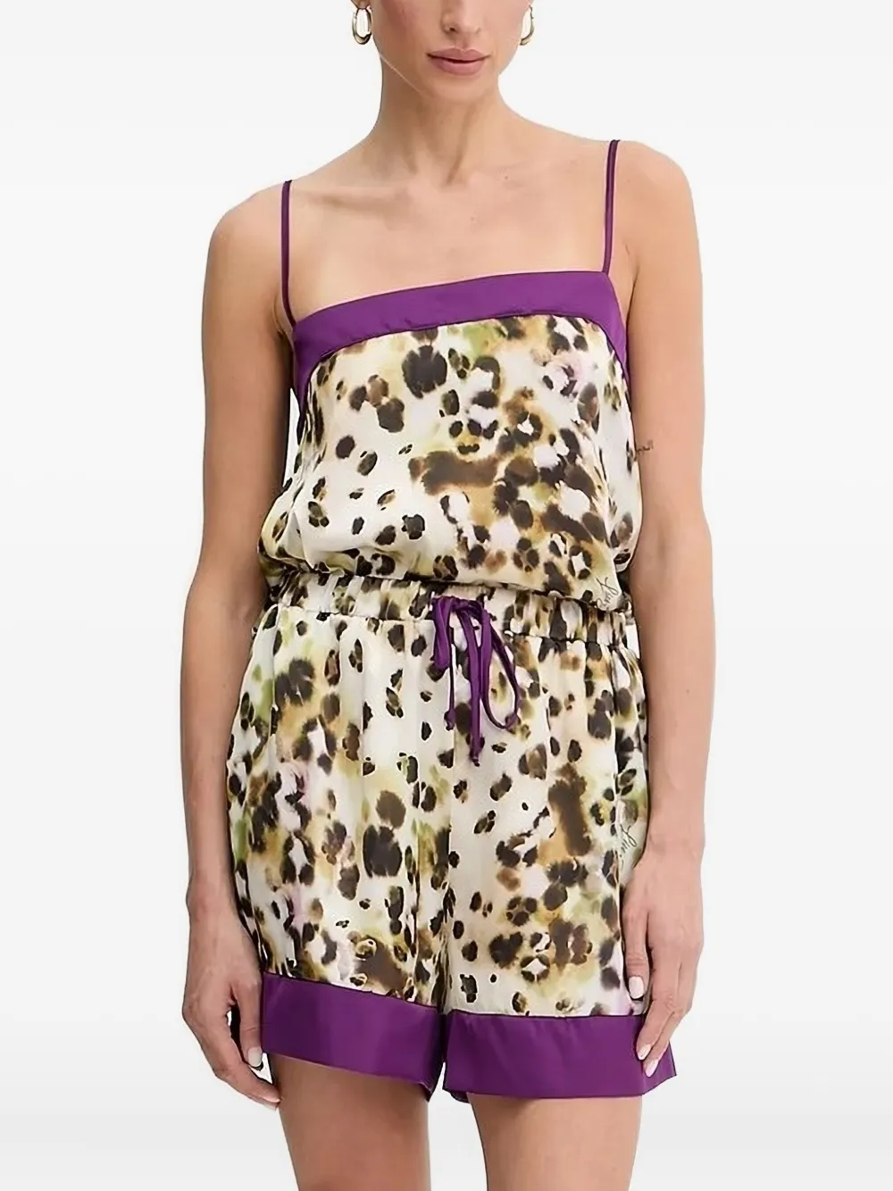 

Топ с анималистичным принтом LIU JO, нейтральный