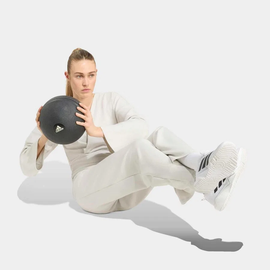 Женские спортивные штаны Motion Essentials, adidas, Серый — фото 3