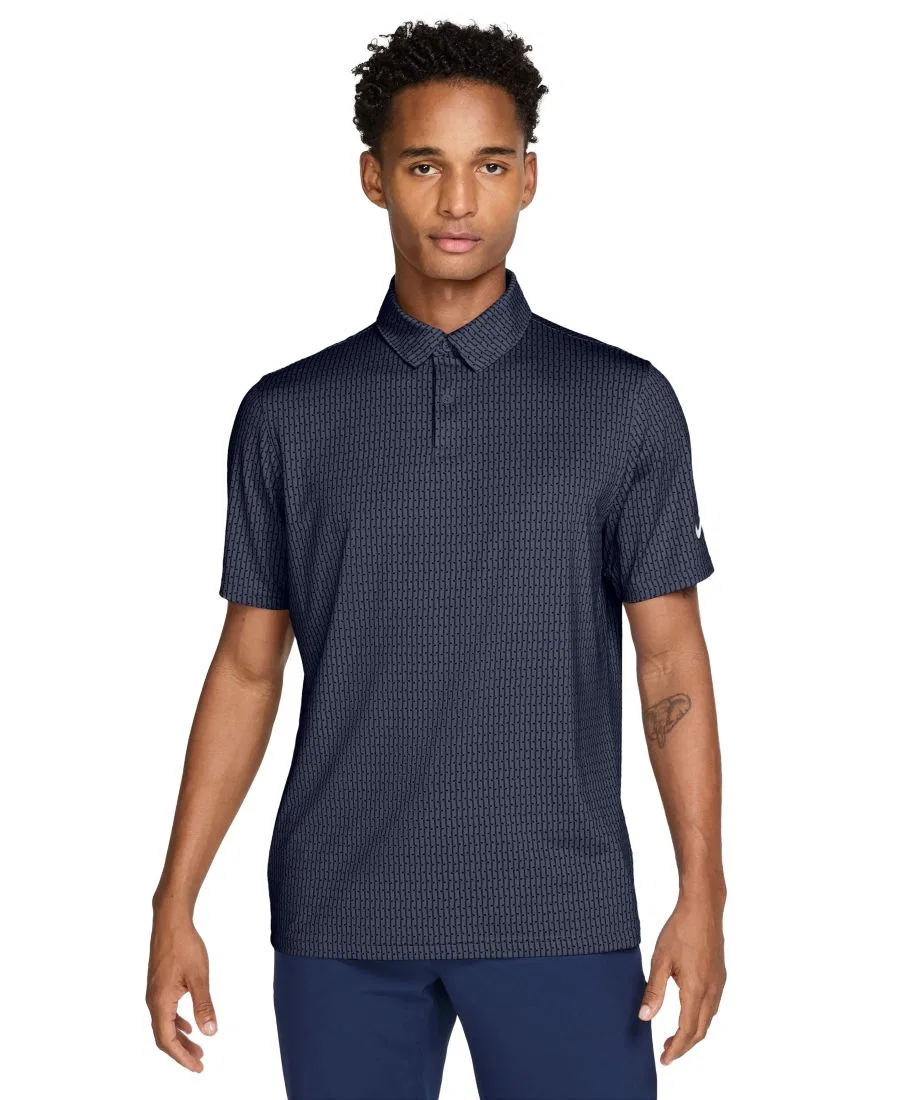Поло Nike Velocity Dri-FIT для гольфа, мужское, Midnight Navy/White