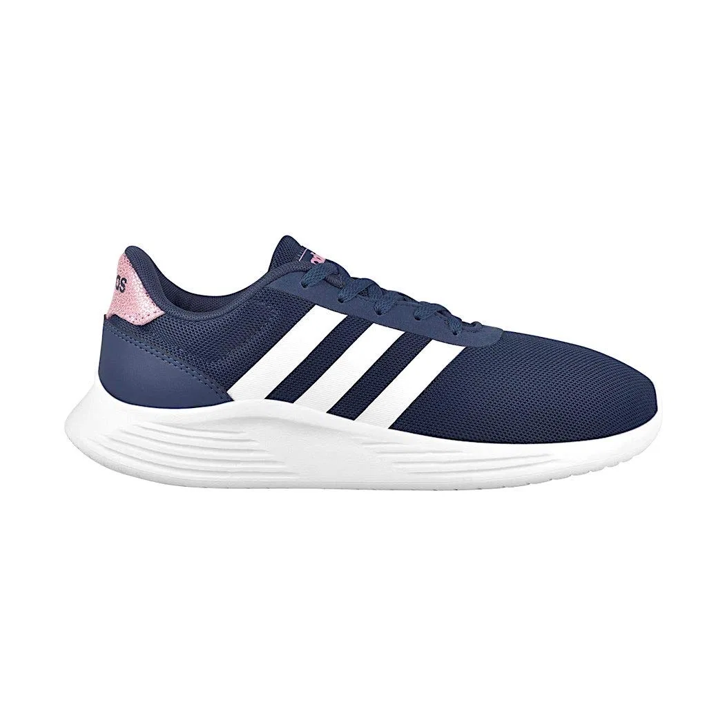 Детские кроссовки для мальчиков с сетчатым верхом Lite Racer 2.0 Adidas, Crew Navy Ftwr White Clear Lilac — фото 3