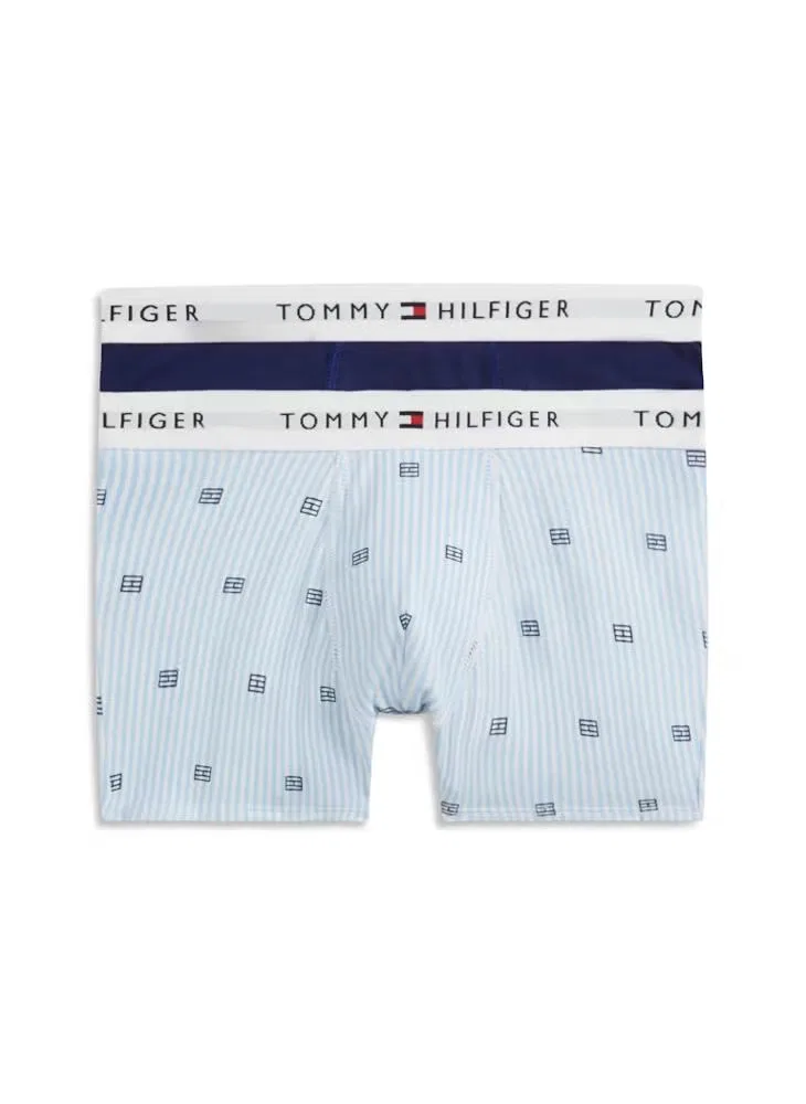 Трусы-боксеры с принтом комплект 2 шт Tommy Hilfiger, синий