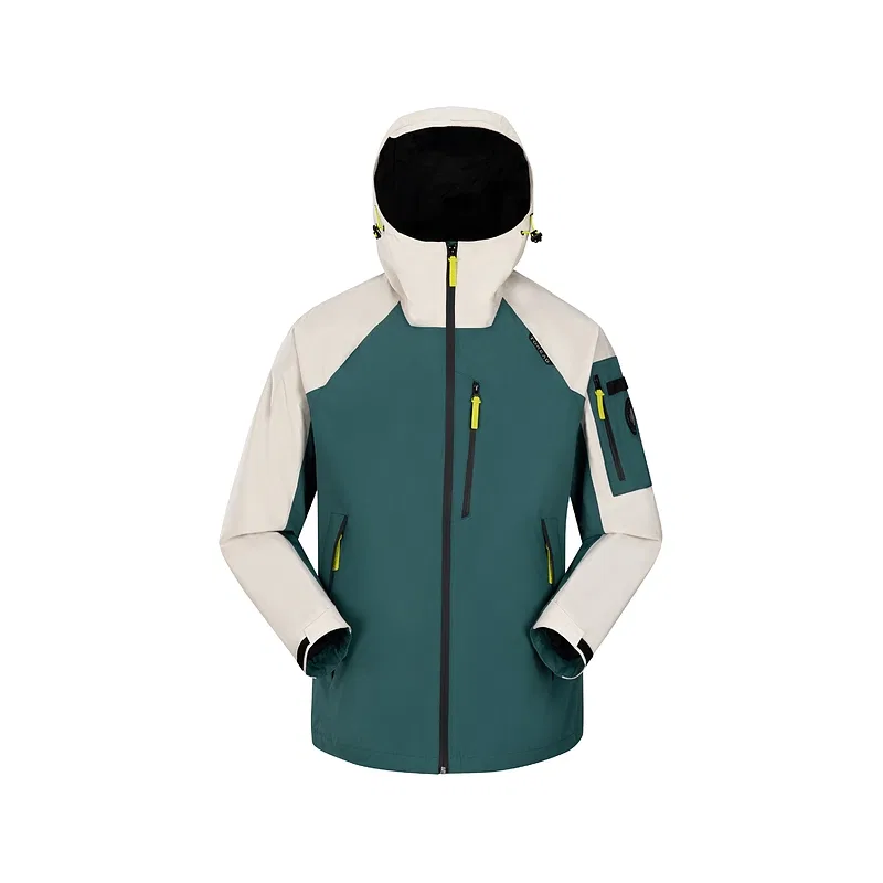 Детская ветрозащитная куртка с длинным рукавом TOREAD, Aurora Green Polar White