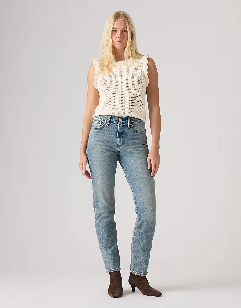 Джинсы Levi's Wedgie slim, синий — фото 2