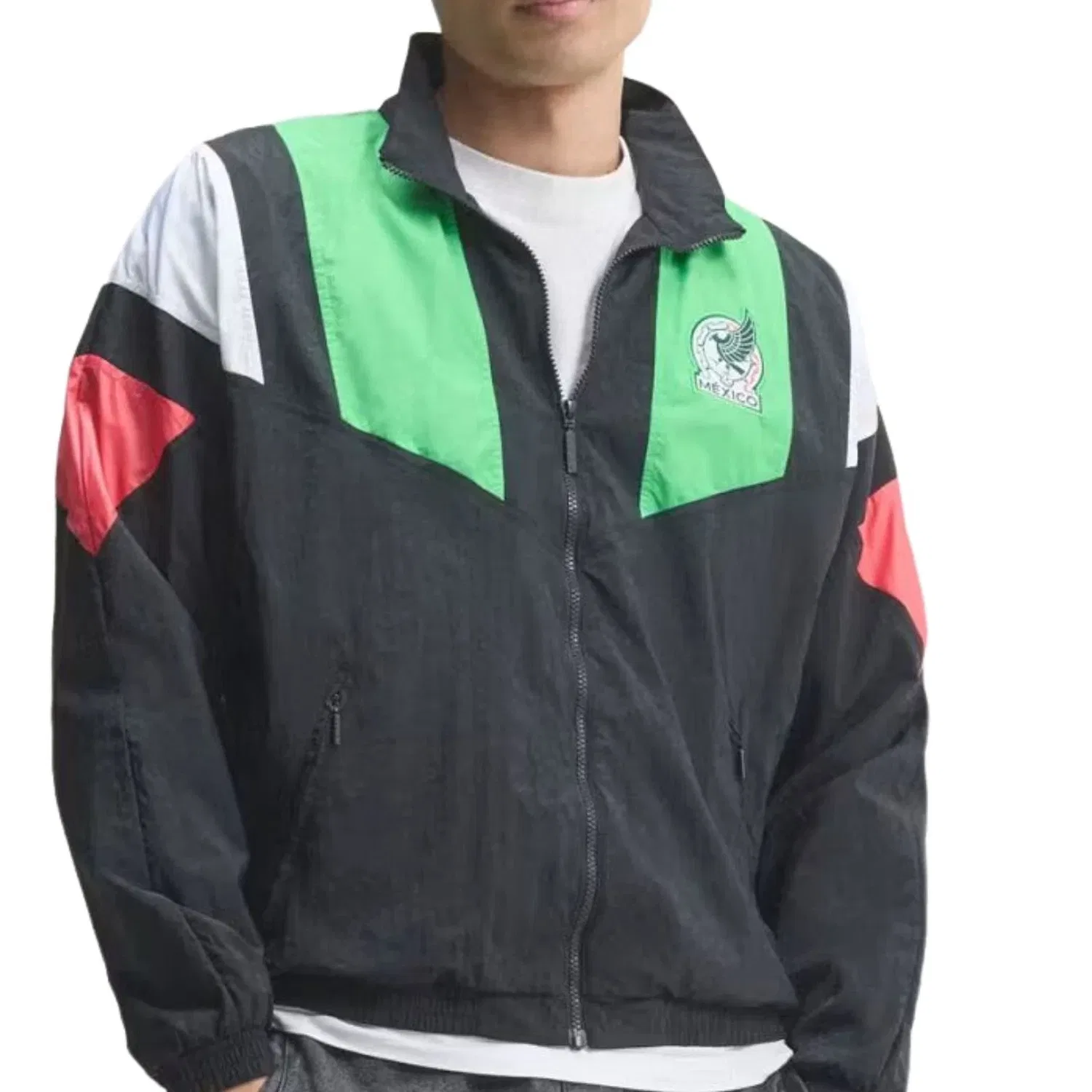 Мужская куртка с длинным рукавом Adidas Mexico EQT Track Jacket, черный — фото 3