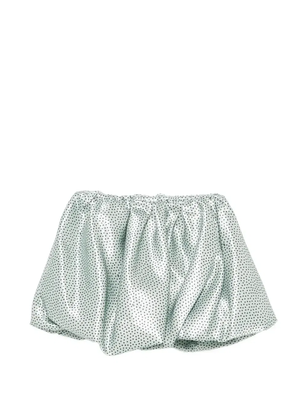 Юбка в горошек Elisabetta Franchi La Mia Bambina, зеленый