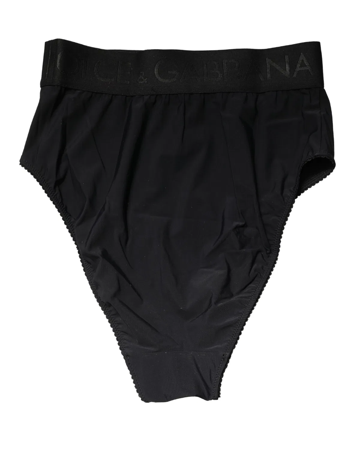 Женские трусы с высокой посадкой и логотипом High Brief Dolce & Gabbana, Black