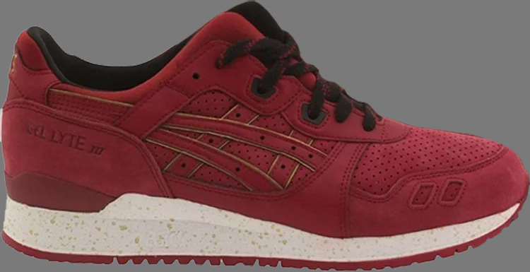 Кроссовки gel lyte 3 'burgundy' Asics, красный - фото