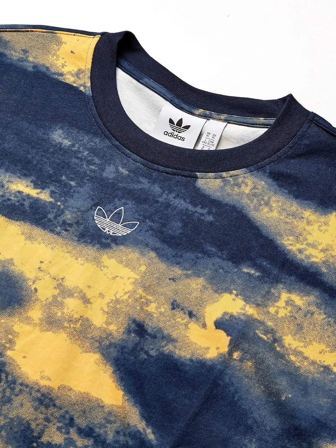 Мужская футболка с длинным рукавом в стиле watercolor adidas Originals, Legend Ink/Flash Orange — фото 2