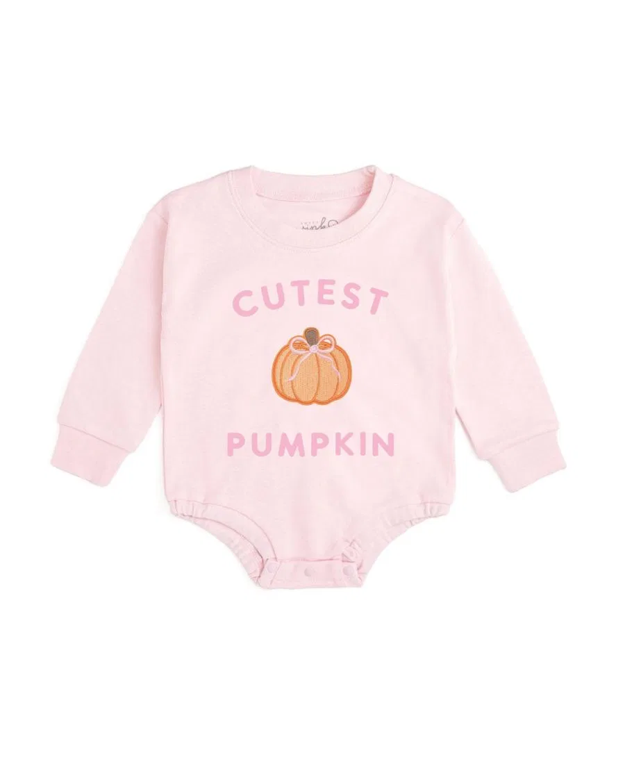 Детский комбинезон-боди с длинным рукавом Pumpkin Patch Sweet Wink, Ballet Pink