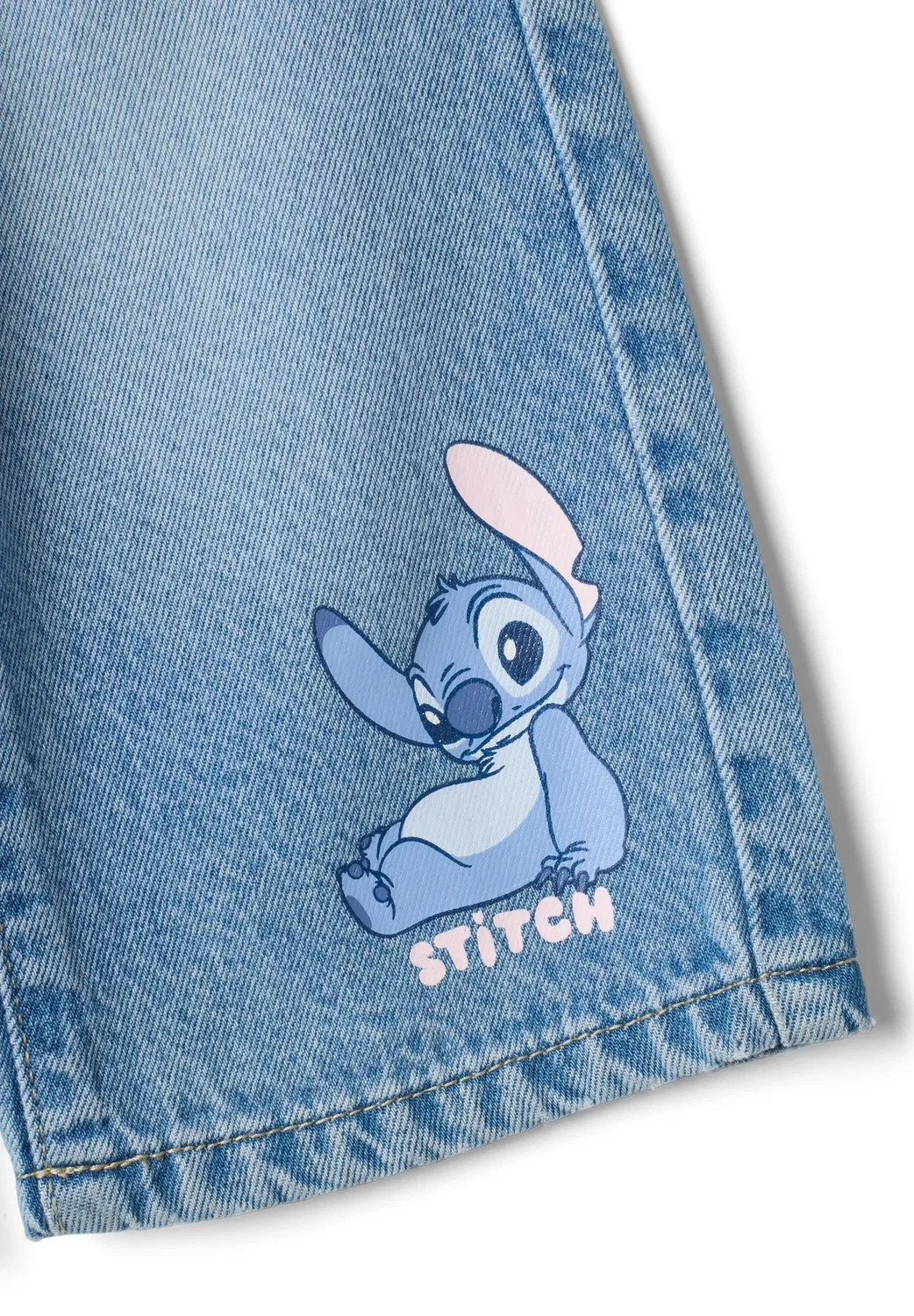 Джинсы с принтом "Лило и Стич" - свободный крой Ovs, Light Blue — фото 3