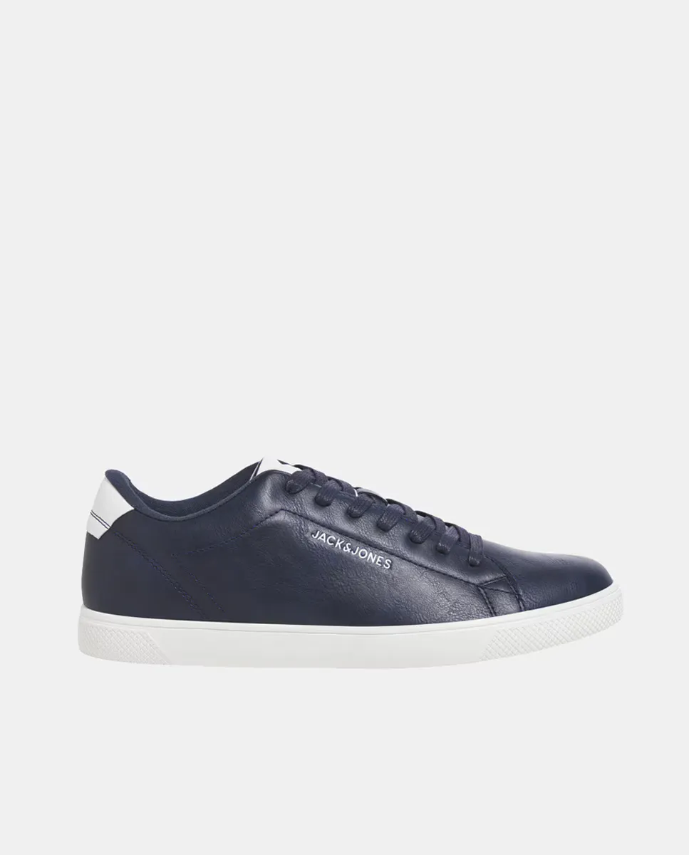 

Низкие мужские кроссовки под кожу в форме шлема Jack & Jones, темно-синий