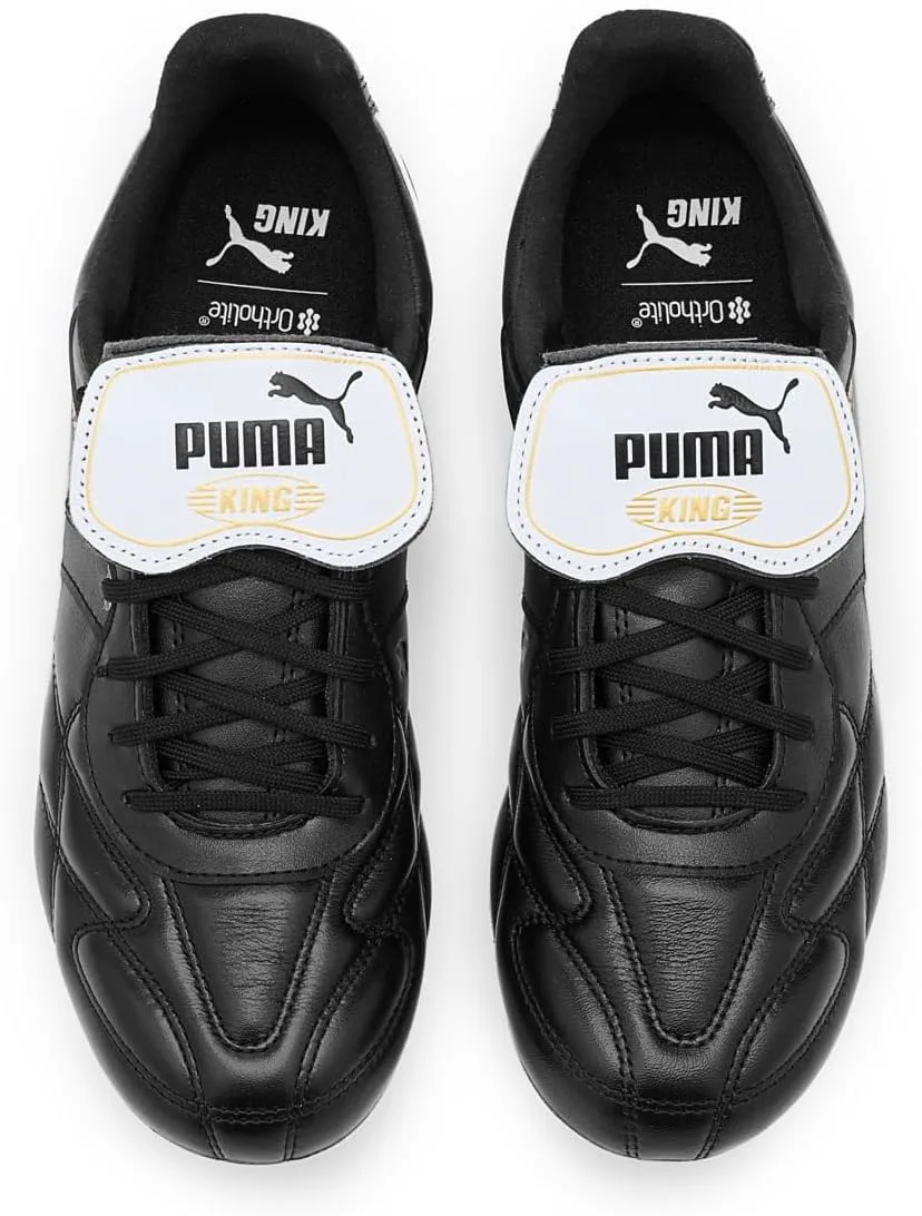 Футбольные бутсы Puma King Top Firm для мужчин, для игры на искусственном газоне, черно-белый