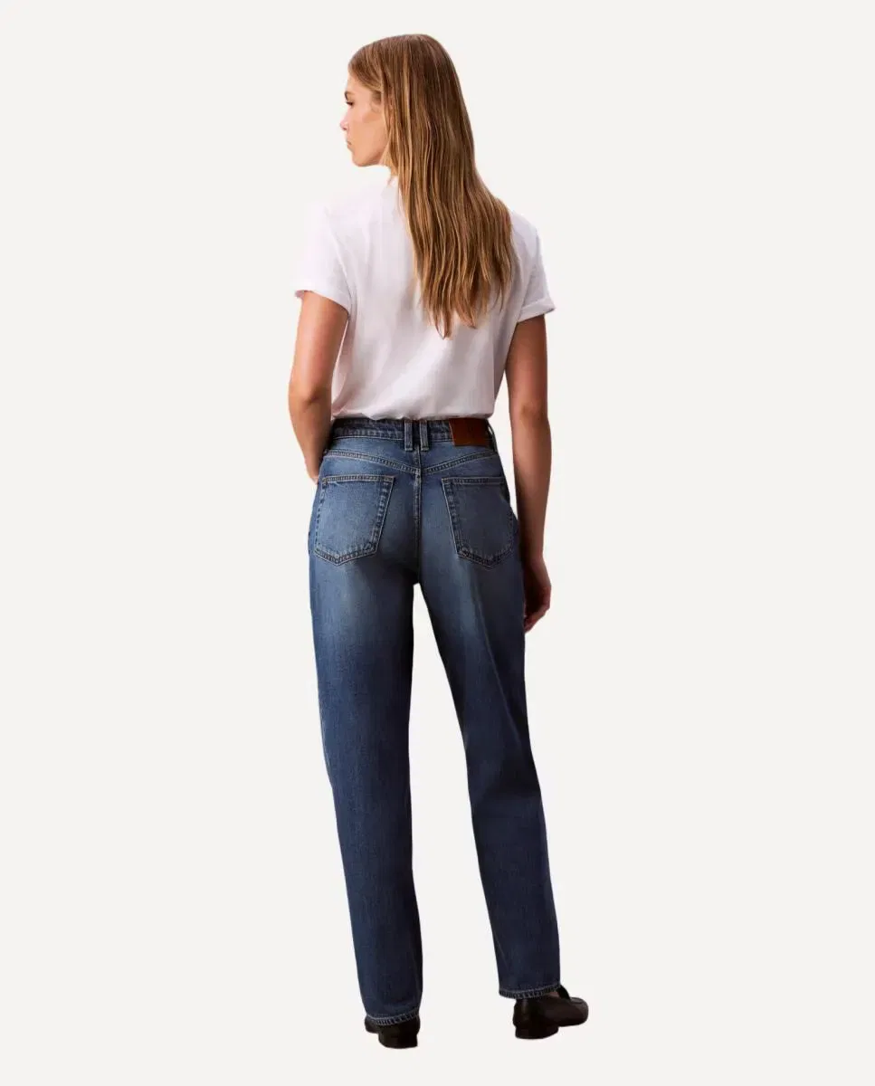 Женские джинсы-скинни с высокой талией Calvin Klein, Blue Indigo — фото 3