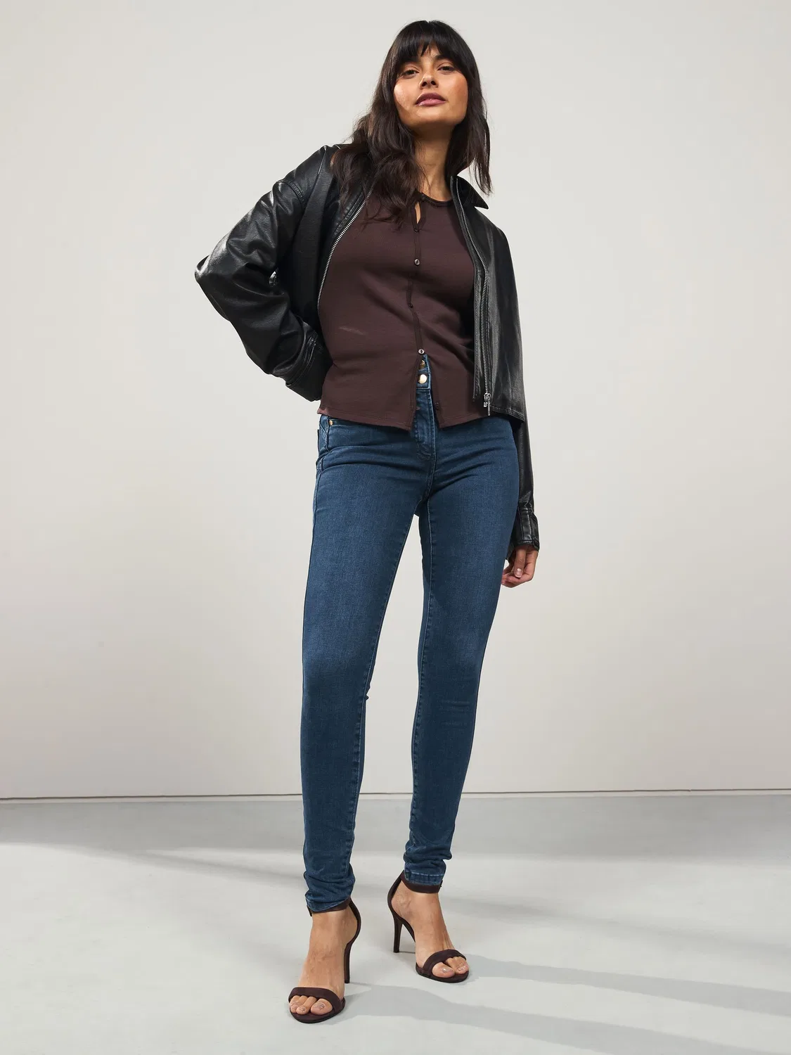 Джинсы скинни Lift Slim and Shape Next, Indigo Blue