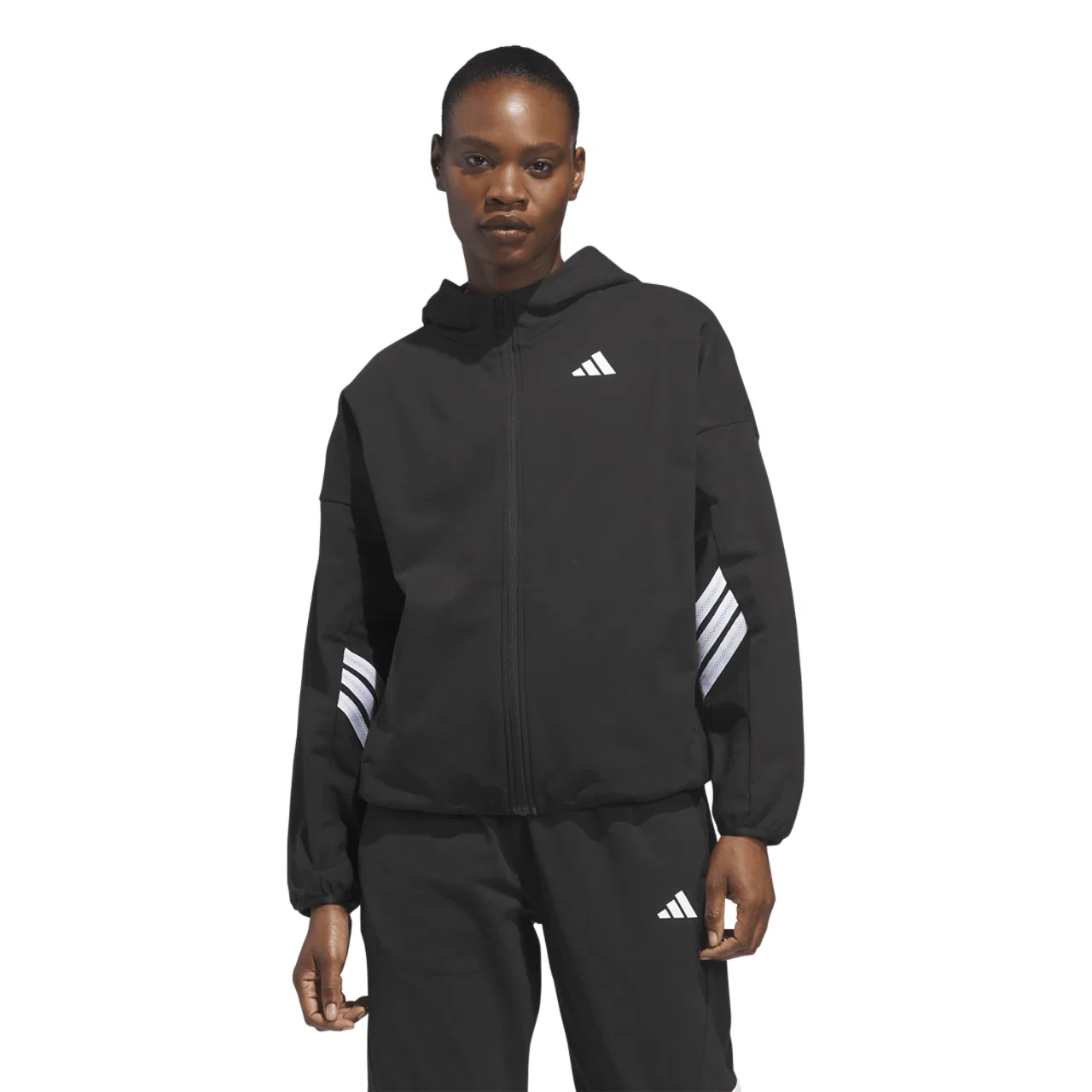 Женская толстовка на молнии Crazy Warm Fleece Adidas, черный
