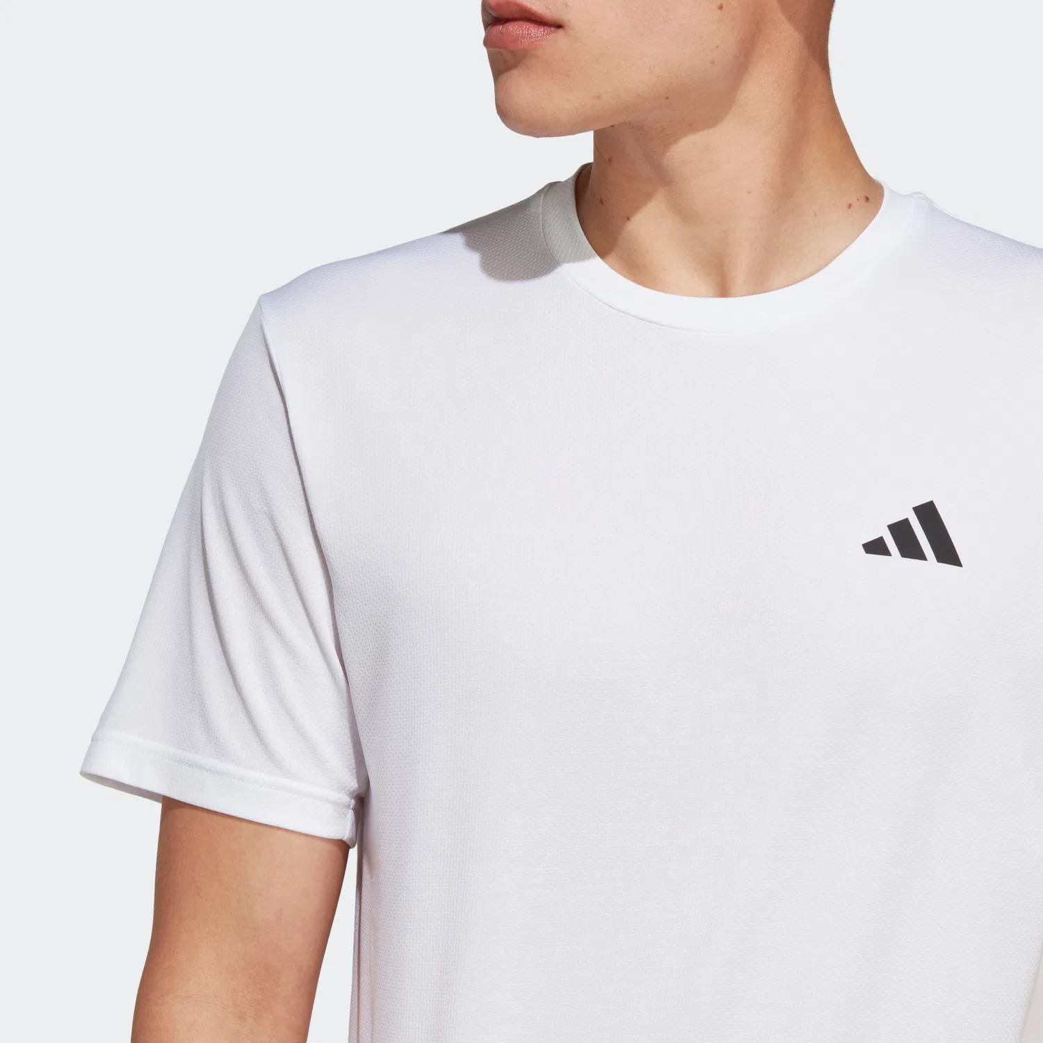 Мужская футболка с круглым вырезом Adidas Performance, White/Black — фото 2