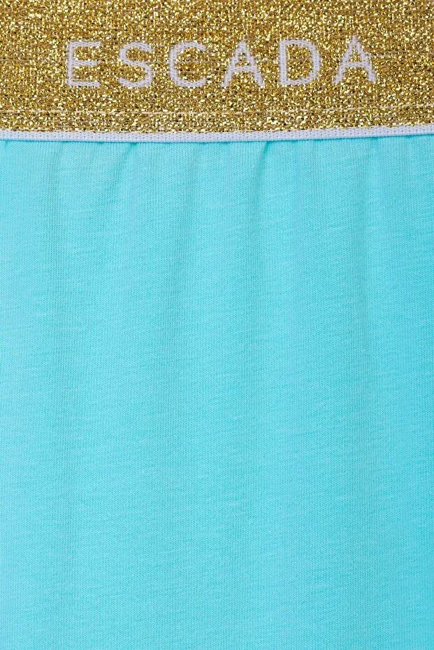 Детские леггинсы для девочек с принтом Escada, Blue — фото 2