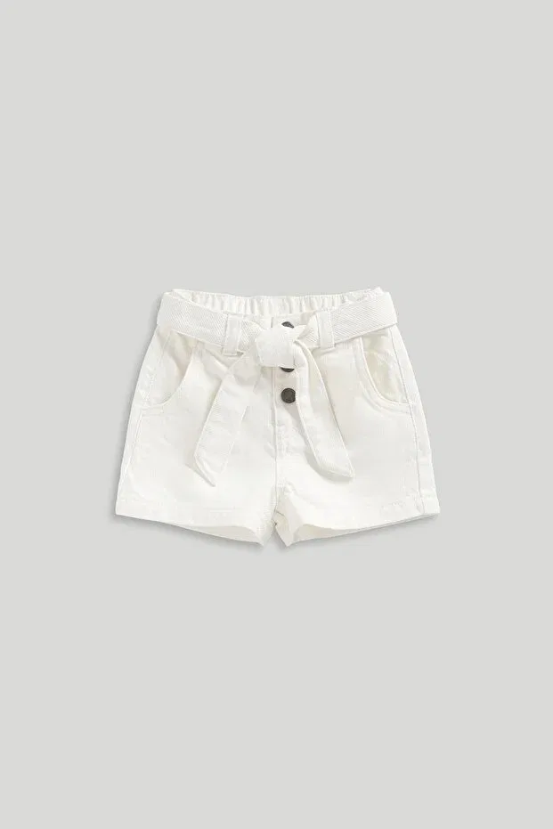 Детские шорты для девочек хлопковые Mothercare, White
