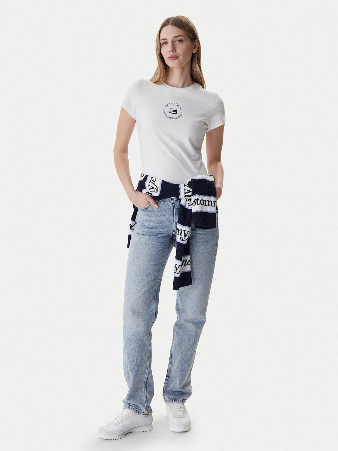 Женские джинсы стандартного кроя Tommy Hilfiger, синий — фото 2