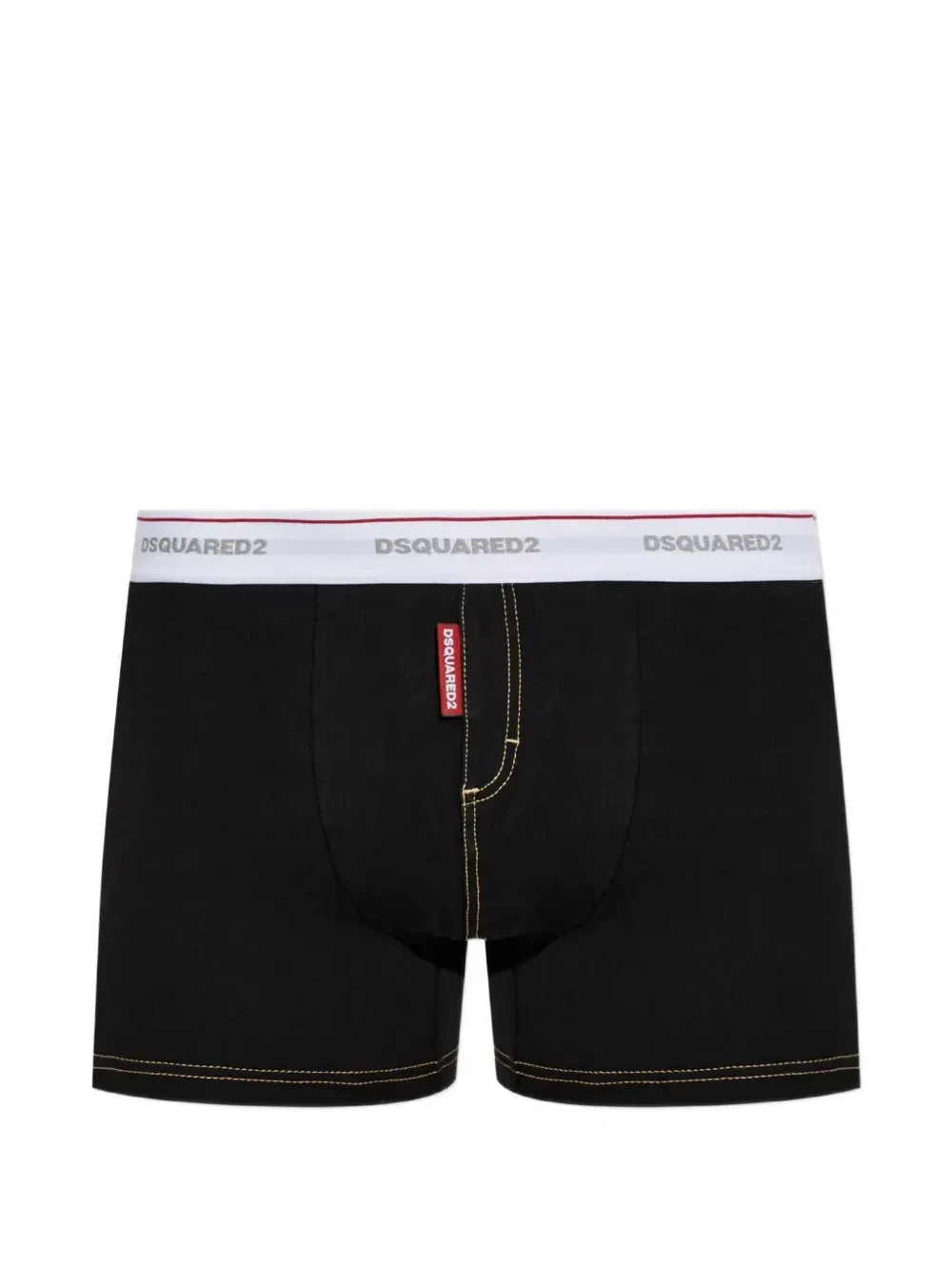 Боксеры с контрастной строчкой и поясом с логотипом DSQUARED2, синий