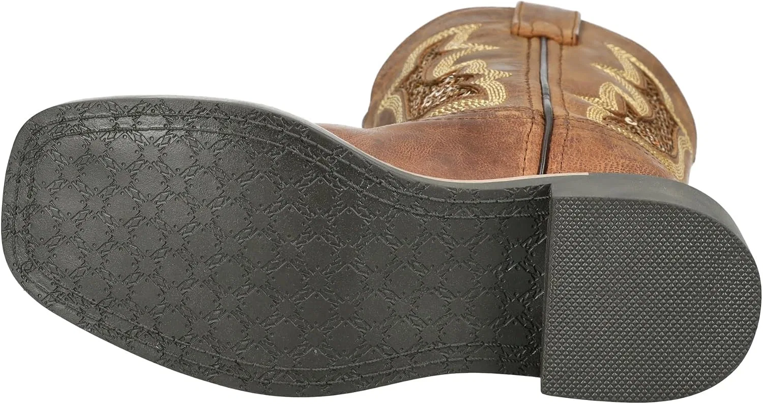 Детские сапоги для девочек с принтом Nevada Smoky Mountain Boots, Brown Oil Distress/Gold — фото 4