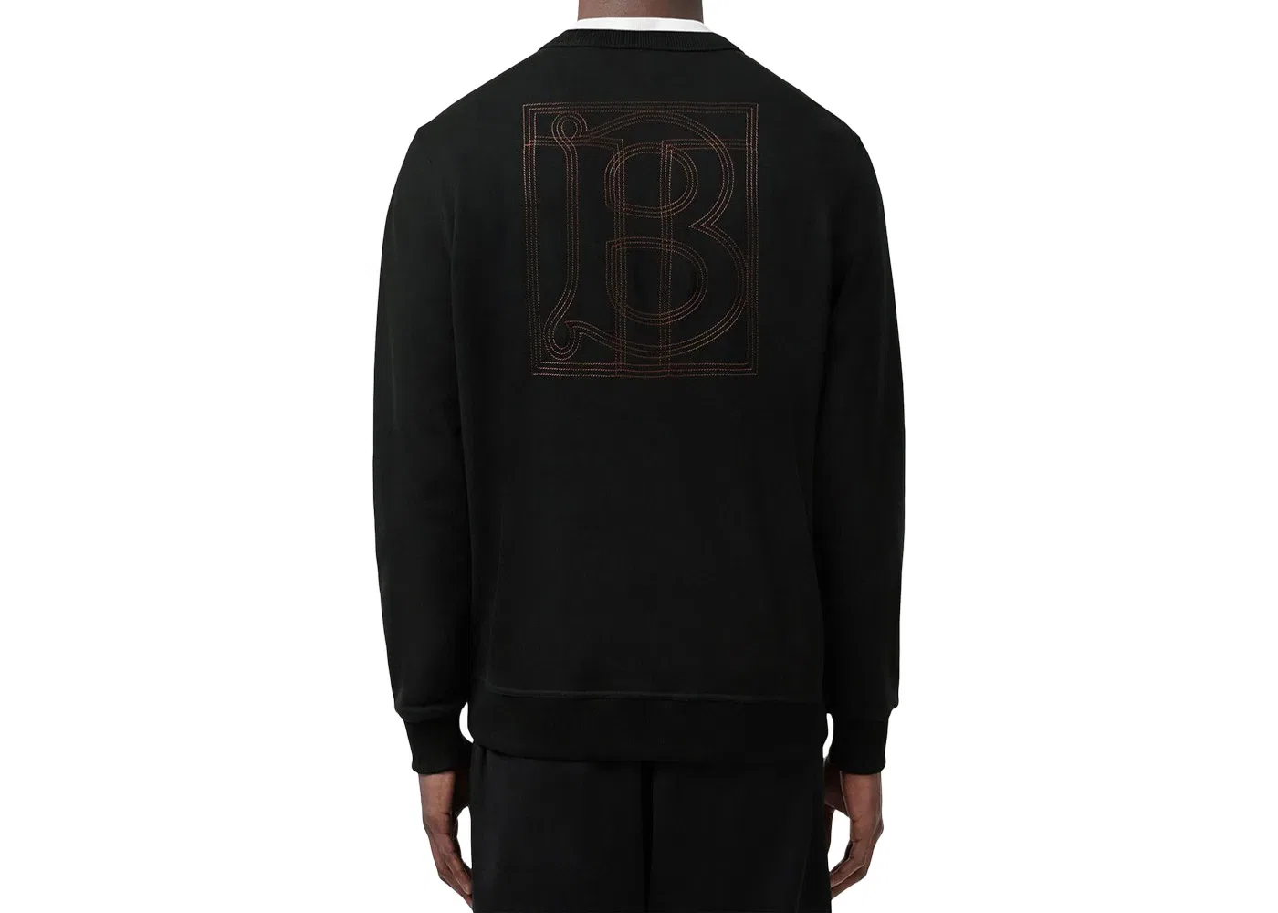 Мужской свитшот с вышивкой TB Logo Burberry, Black — фото 2