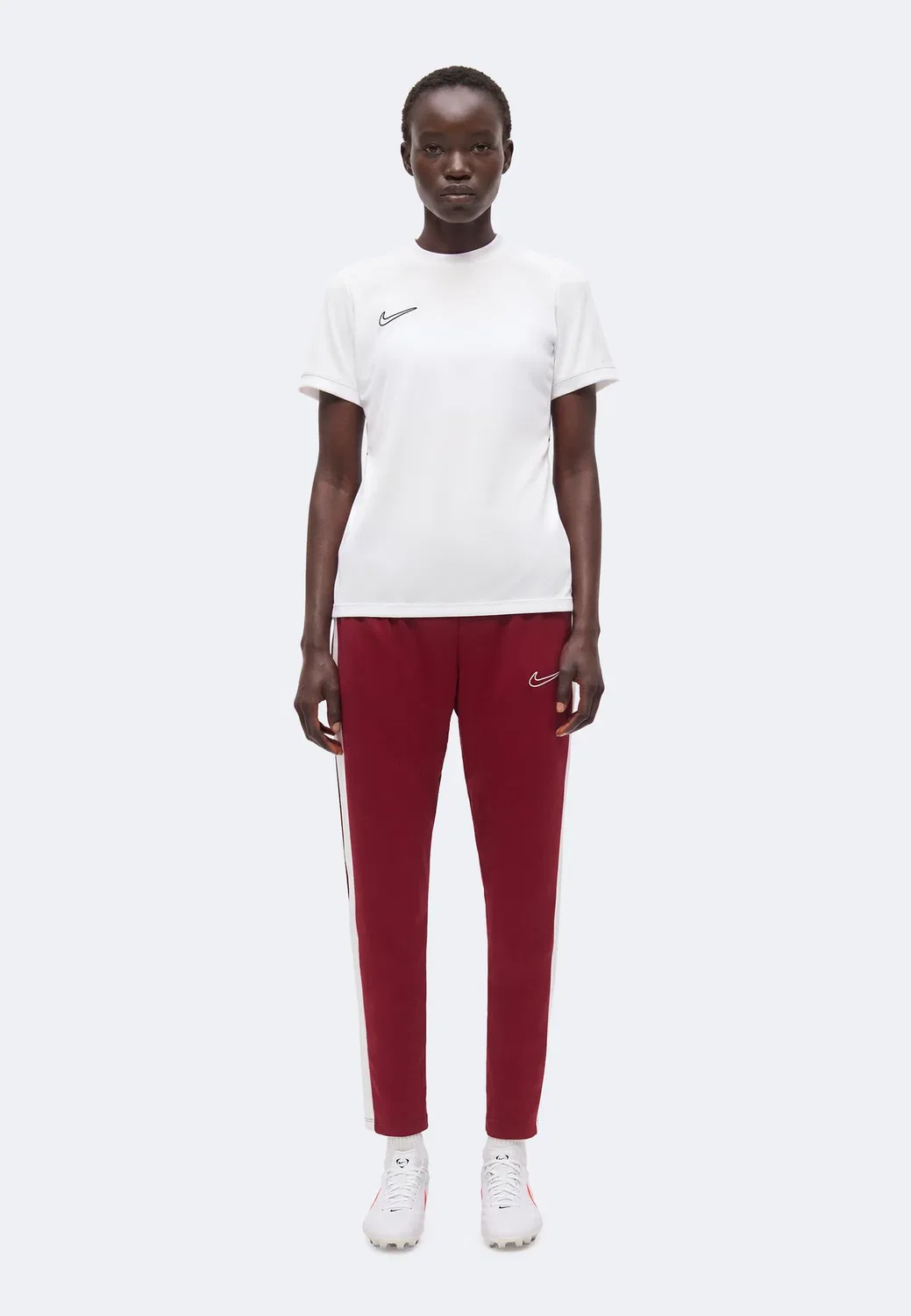 Женские футбольные штаны - спортивные брюки Nike Performance, Team Red/White — фото 2