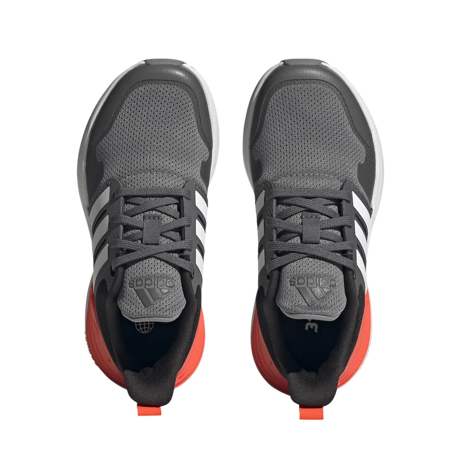 Детские кроссовки с контурной пяткой Rapidasport K Adidas, Grey Three Ftwr White Grey Five — фото 4
