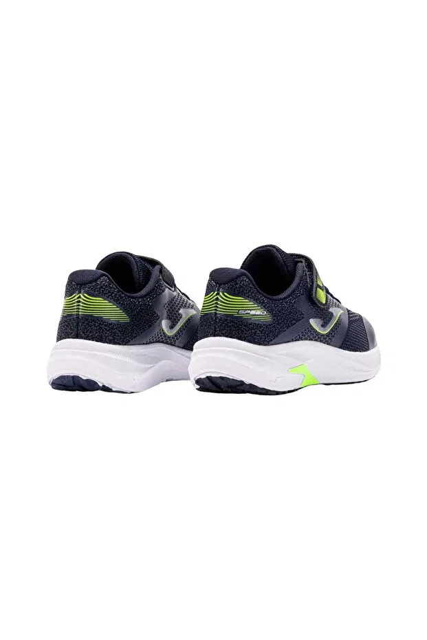 Детские кроссовки для девочек с принтом Speed JR 2533 JSPEES2533V Joma, Navy Blue - Yellow — фото 4