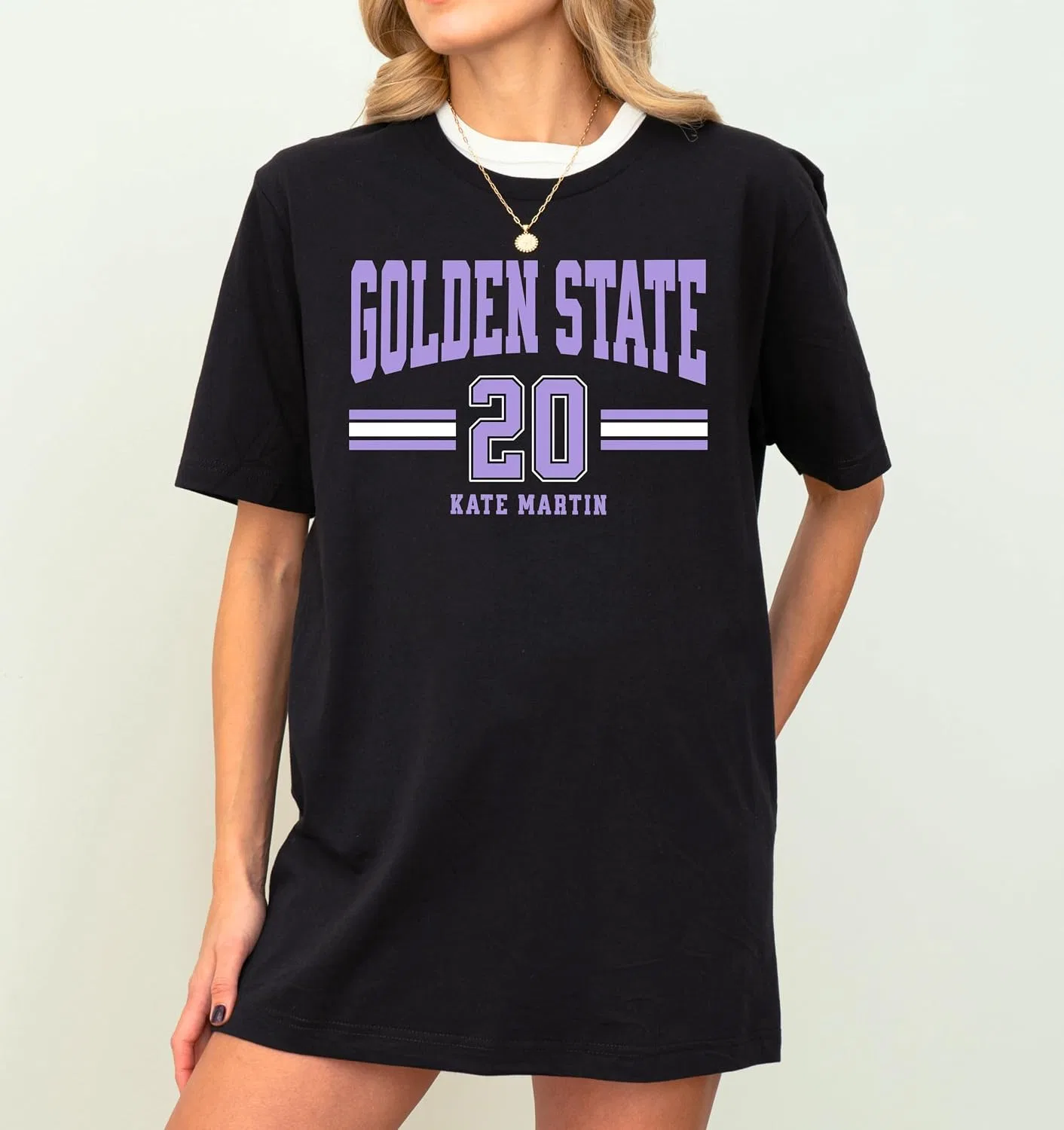 Футболка с принтом Kate Martin Golden State, Black — фото 2