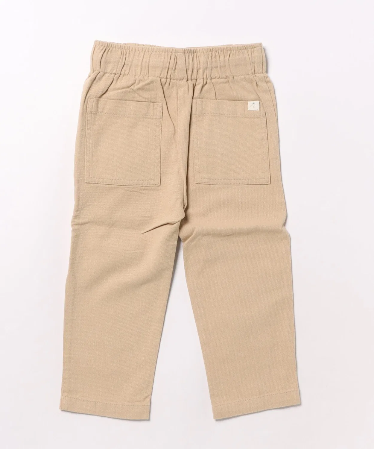 Детские хлопковые брюки классические с утяжкой KALEN PANT Rylee + Cru, Beige — фото 2