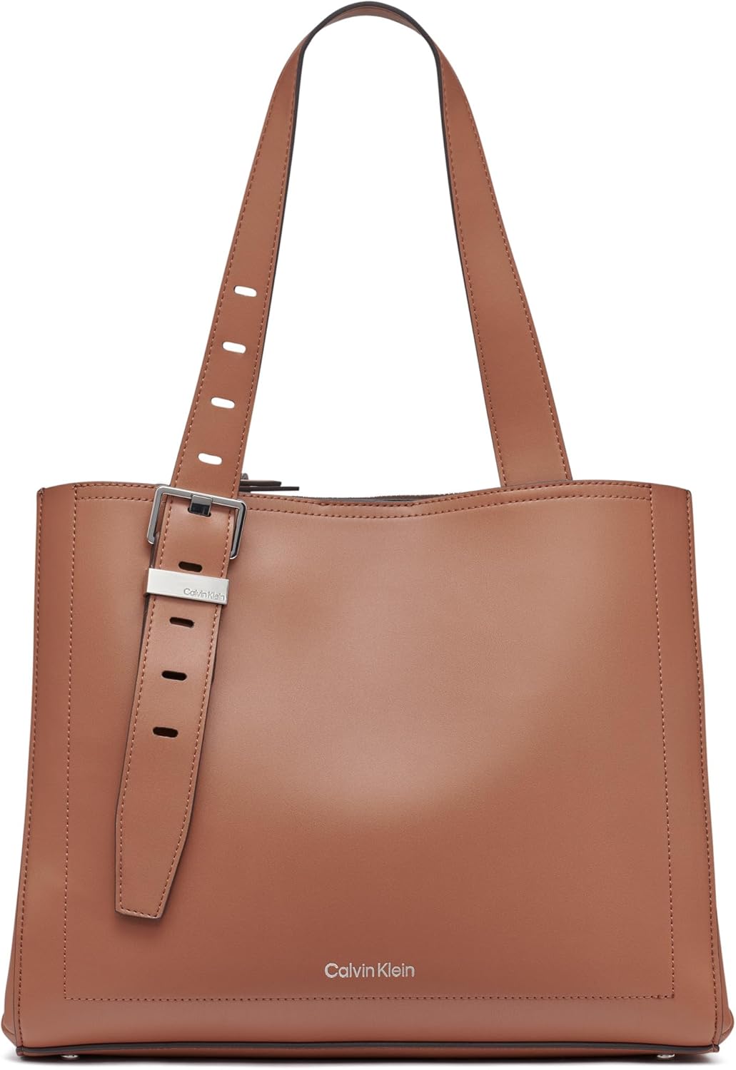 

Сумка-тоут Calvin Klein Lowen с тремя отделениями, Caramel