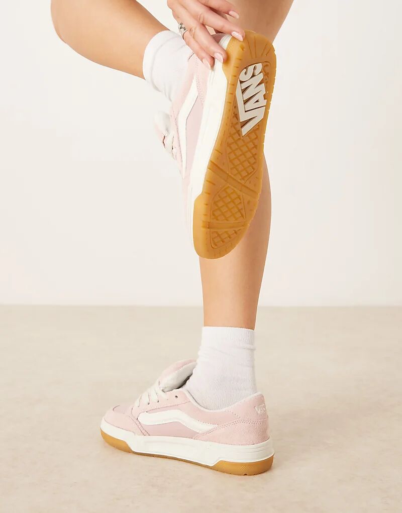 Нейлоновые кроссовки Vans Hylane светло-розового и кремового цветов — фото 3