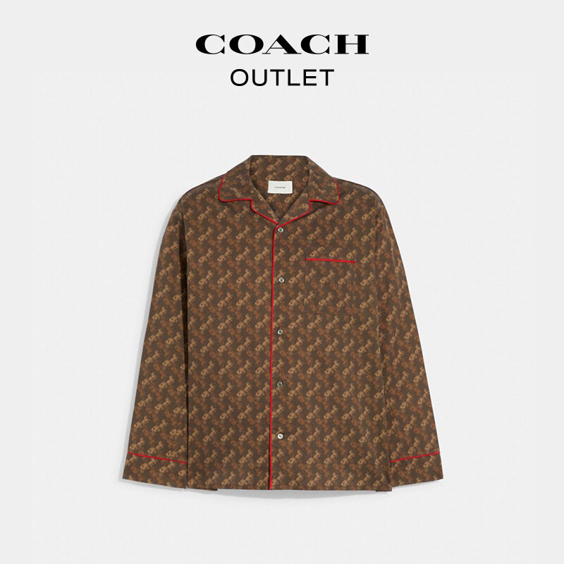 

Мужские домашние топы COACH, коричневый/красный