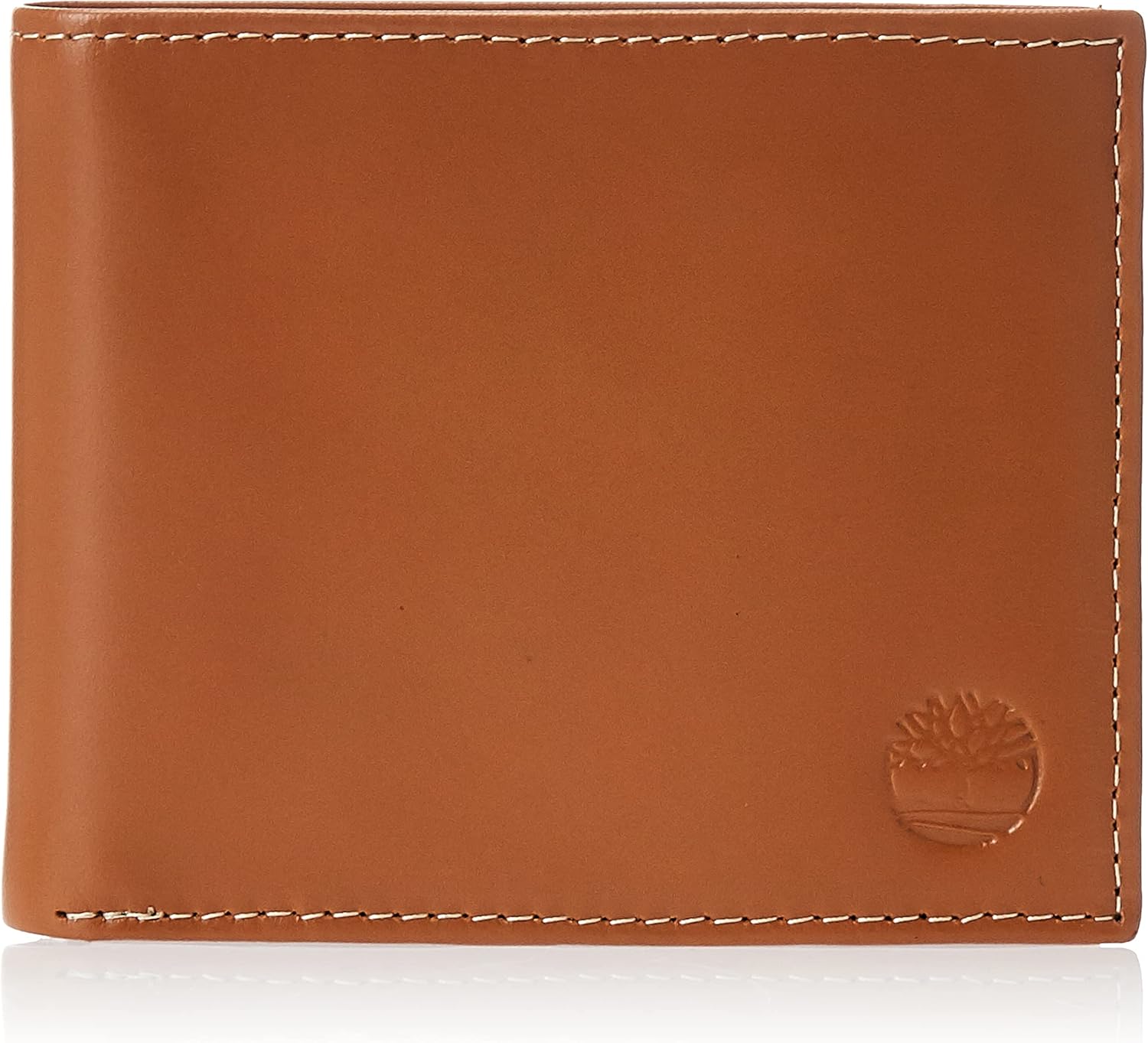 

Timberland мужской кожаный кошелек с пристегивающимся откидным карманом, Tan (Cloudy)