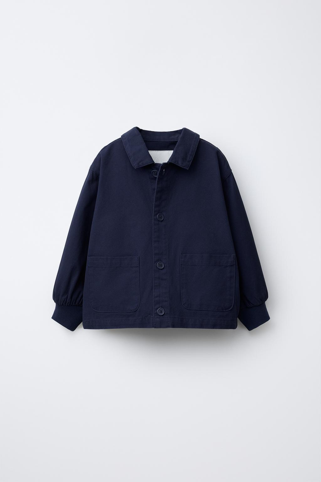 

Холщовая куртка ZARA, синий