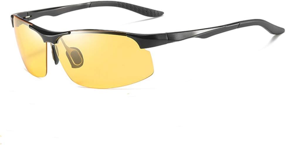 

Поляризованные очки GUZTAG для мужчин и женщин – очки для вождения в ночное время/солнцезащитные очки с алюминиевой оправой, спортивные солнцезащитные очки G GUZTAG, Black Yellow