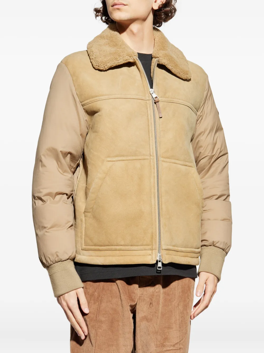 Стёганая куртка Tonnay из овчины Moncler, светло-коричневый — фото 3