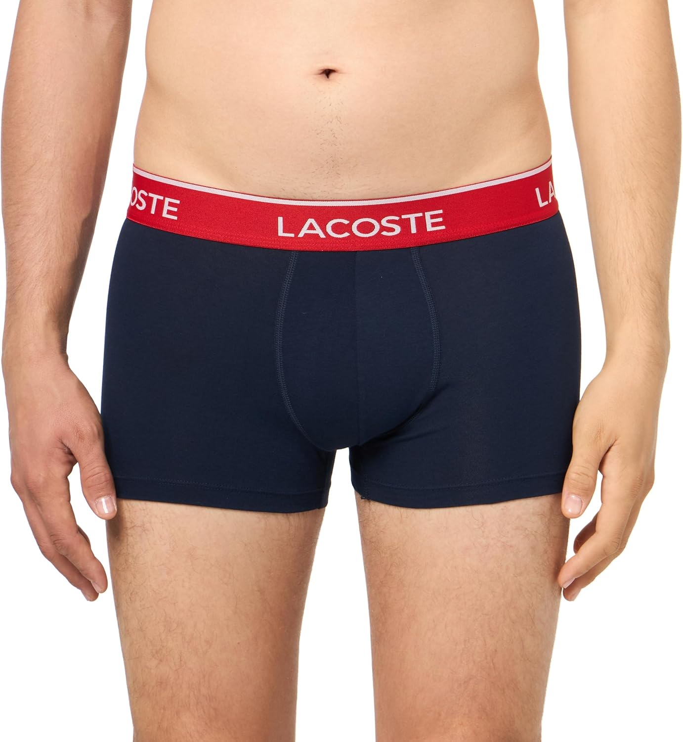 Трусы Lacoste, мужские, триколорный (синий/оранжевый/красный) — фото 2