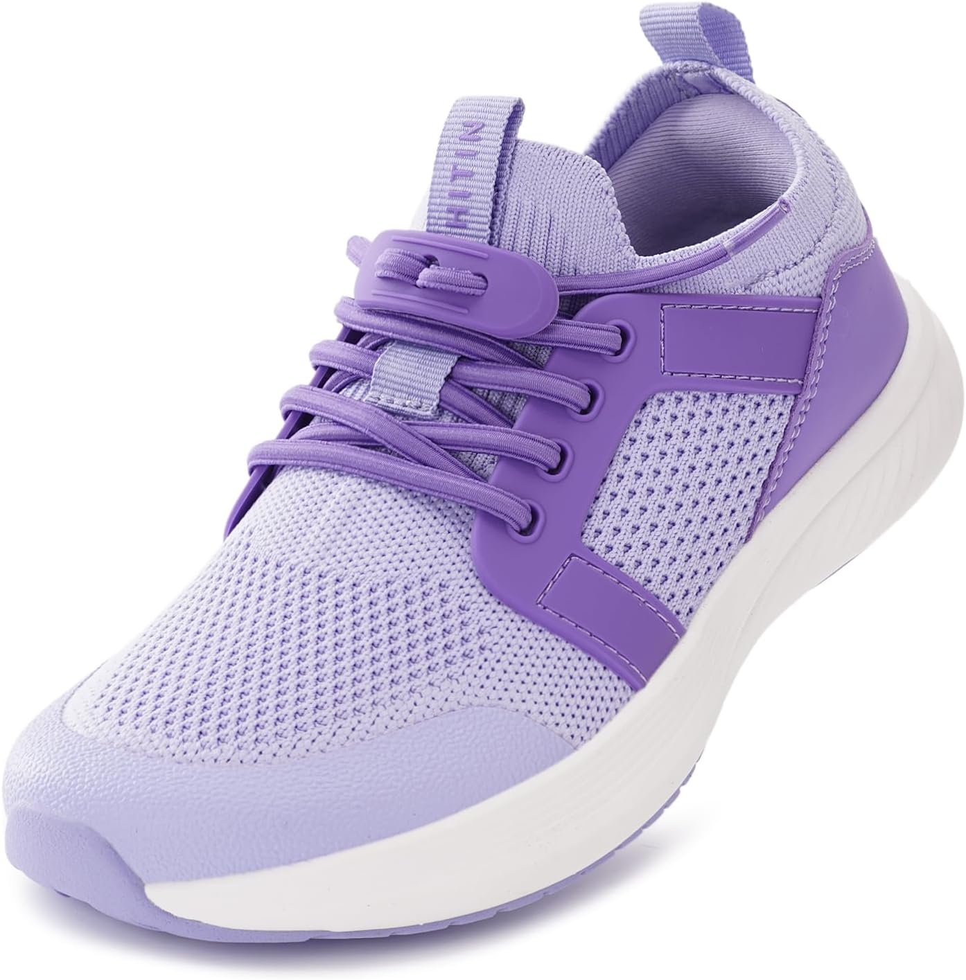 

Кроссовки WHITIN для мальчиков и девочек с широкой носковой частью, без перепада высоты пятки, на липучке, для маленьких и больших детей, фиолетовый