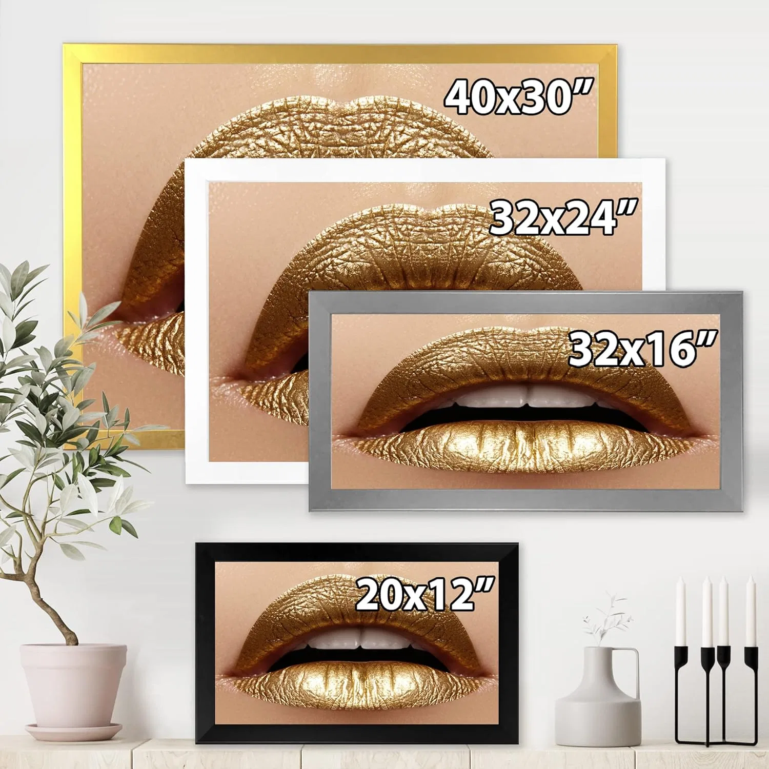 Губная помада DesignQ Modern Framed Wall Art — фото 4