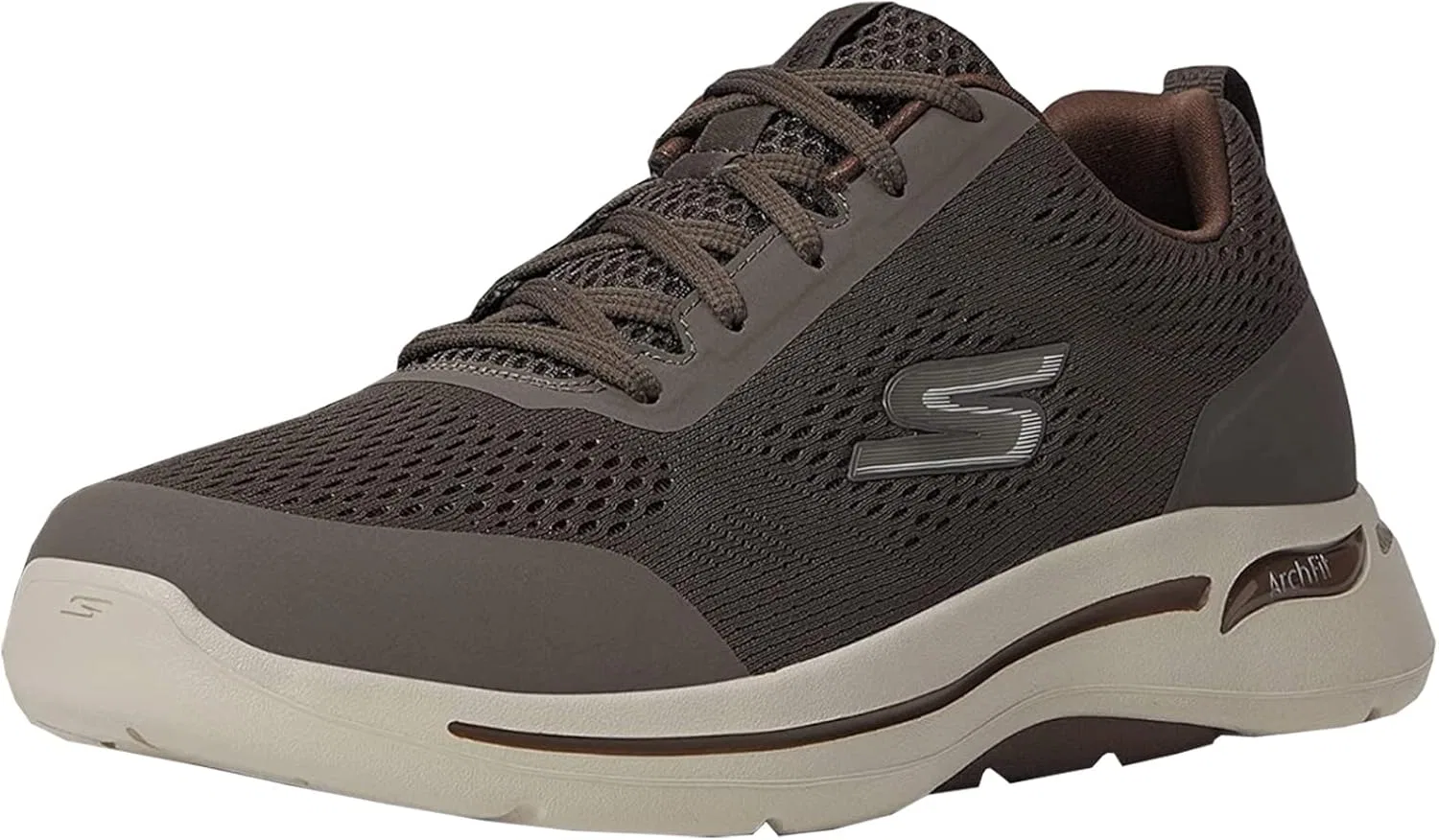 Skechers Herren Gowalk Arch Fit - Спортивные кроссовки для тренировок и ходьбы с воздухопроницаемой пеной, Taupe