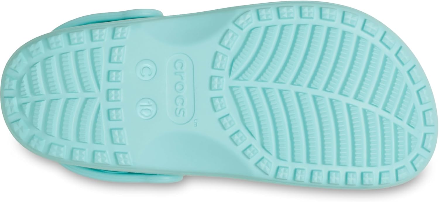 Детские кроксы Crocs с классическим цветочным дизайном, Aquamarine — фото 3