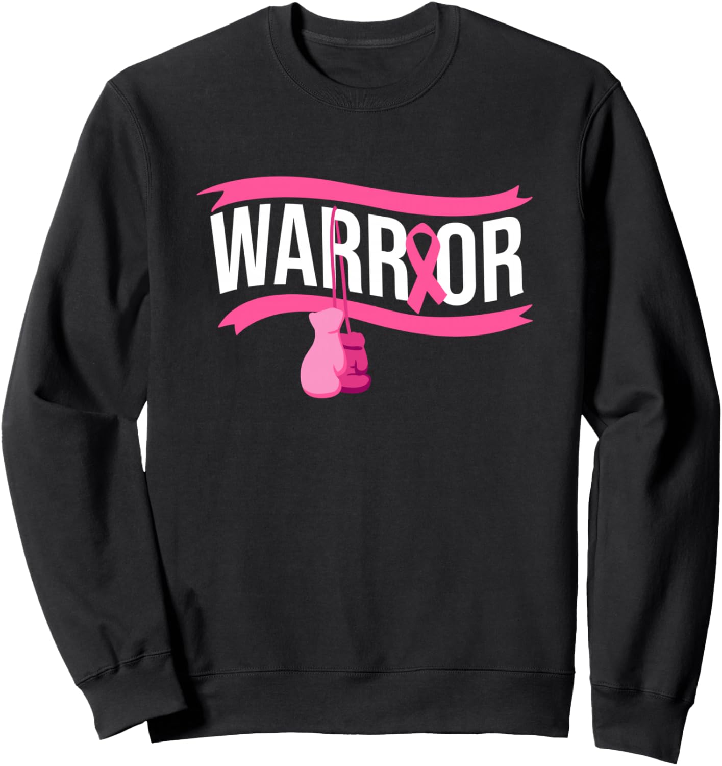 

Толстовка с розовой лентой в поддержку борьбы с раком груди «Warrior» World Breast Cancer Awareness Month Day Hd0