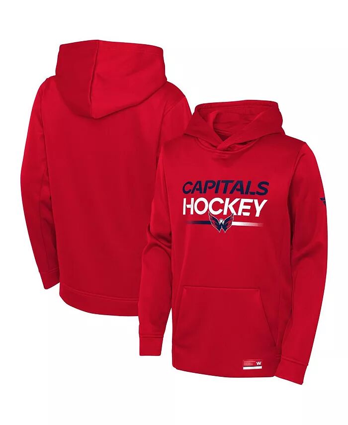

Толстовка с капюшоном Big Boys Red Washington Capitals Authentic Pro Fanatics