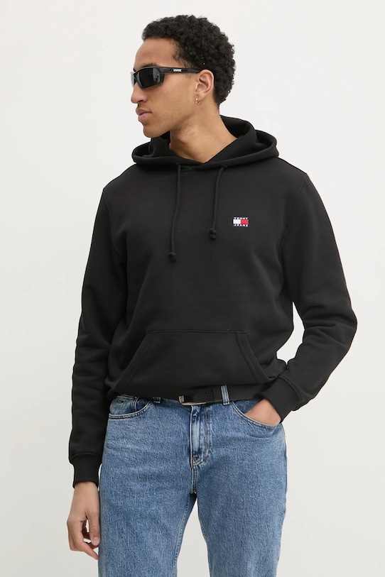 

Хлопковая толстовка Tommy Jeans, черный