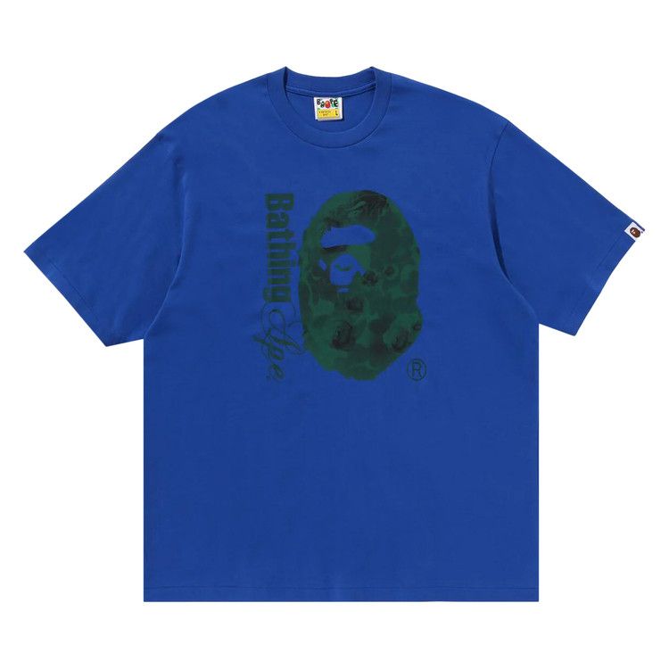 

Футболка BAPE Floral Solid Camo Ape Head Relaxed Fit Tee, Blue